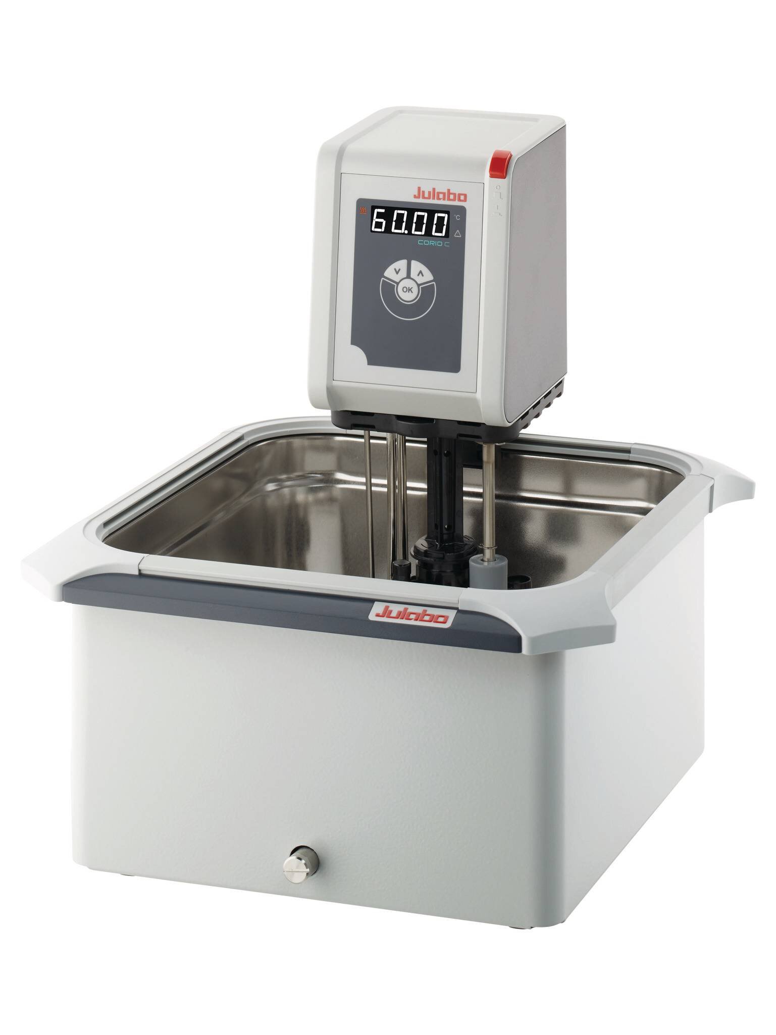 Open heating bath circulator with stainless steel bath tank CORIO C-B13 from JULABO view 1