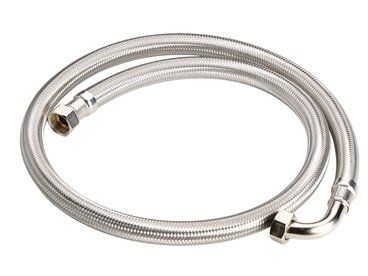 Flexible braided tubing Braided tubing G 3/4“, 90°C elbow fitting, 1.5 m view 1