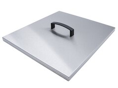 Flat stainless steel bath cover