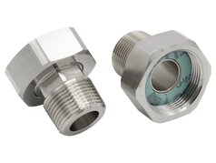 Adattatori e raccordi Adattatore G1 1/4" filettatura interna su NPT 1" filettatura esterna Vista 1