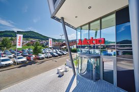 Entrada de visitantes a la sede de JULABO GmbH en Seelbach