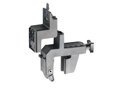 Bath attachment clamp for wall thickness up to 30 mm