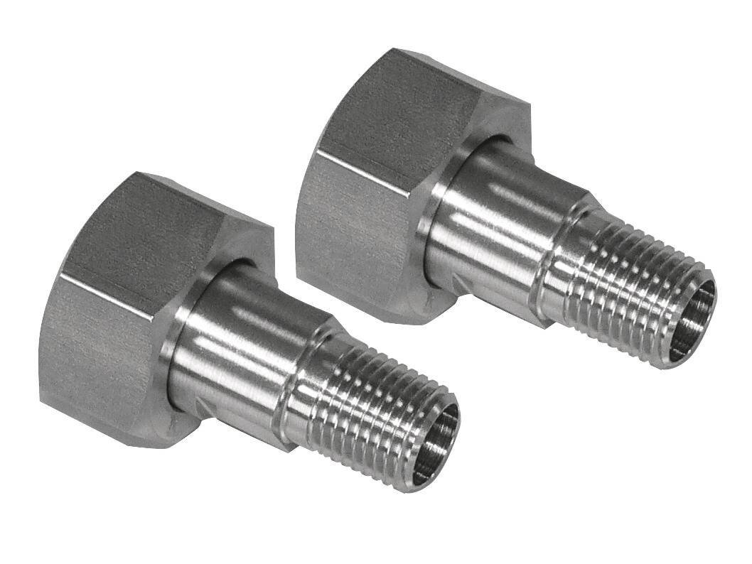 Lotto 2 Raccordi Adattatori Julabo 8890053 Inox M24x1,5 Femmina A 1/4 NPT, Usati - Foto 4
