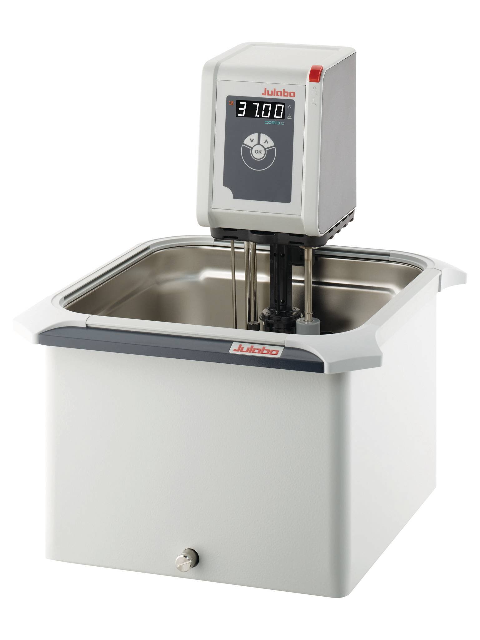 Open heating bath circulator with stainless steel bath tank CORIO C-B17 from JULABO view 1