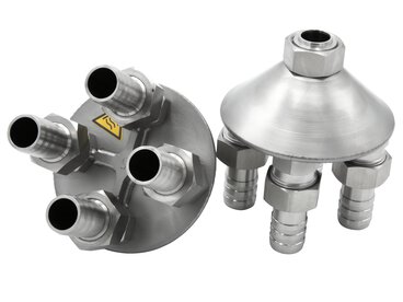Verteiler 4fach-Verteiler G 3/4" mit Schlaucholiven Ansicht 1